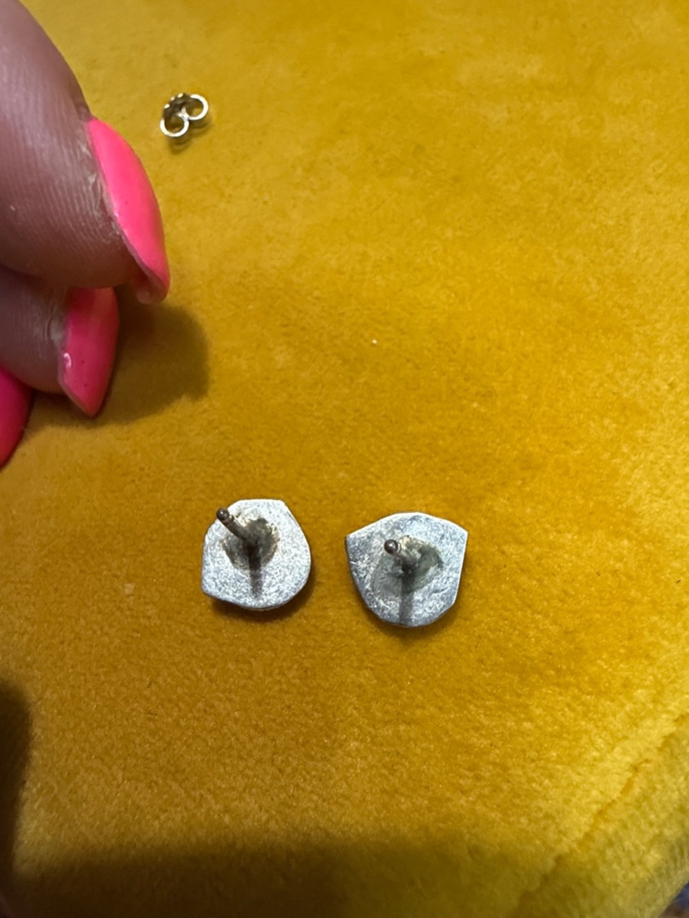Pink OPAL Native American studs - Picture 3 of 3